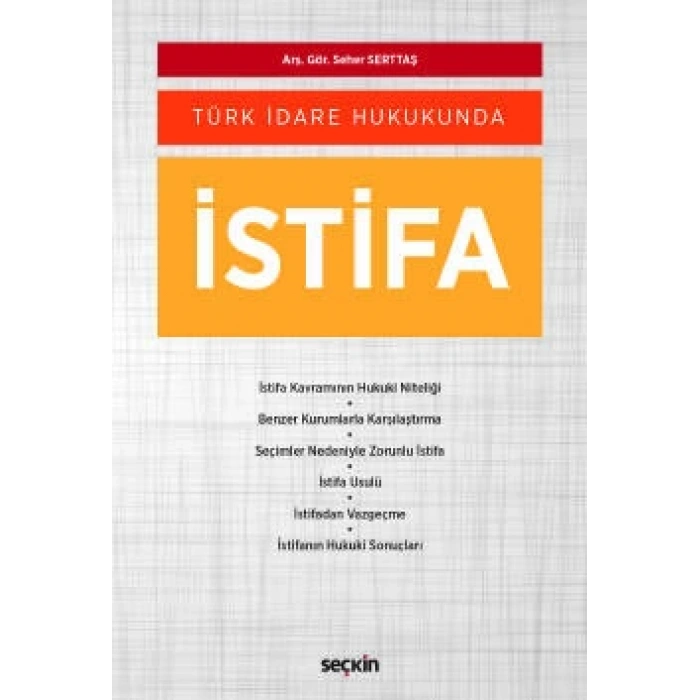 Türk İdare Hukukundaİstifa