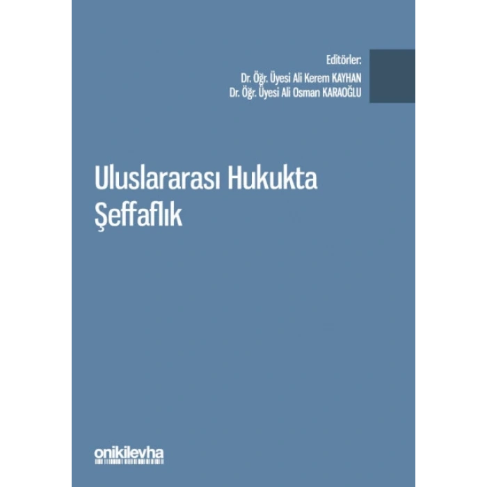 Uluslararası Hukukta Şeffaflık