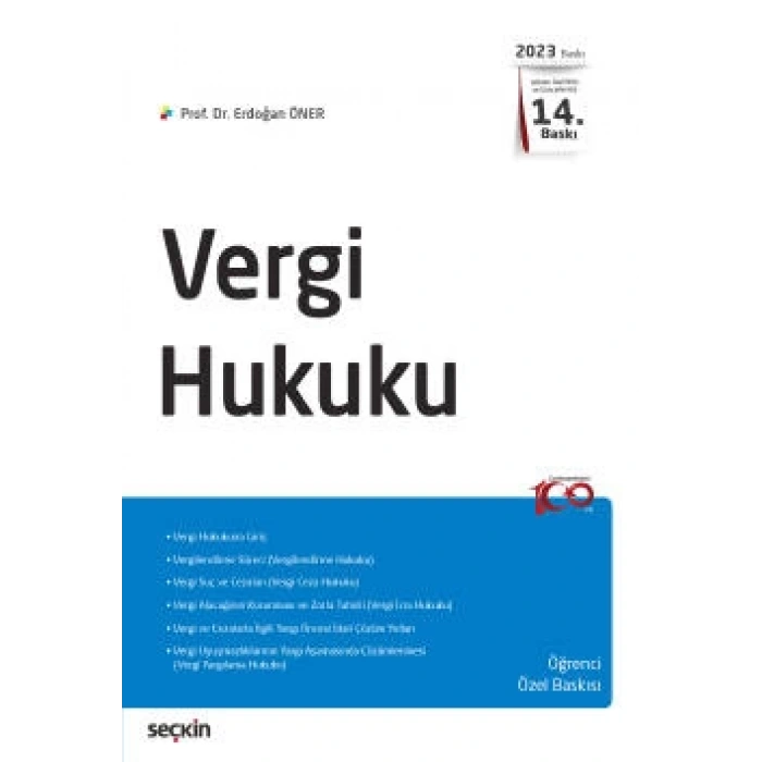 Vergi Hukuku  Öğrenci Özel Baskısı