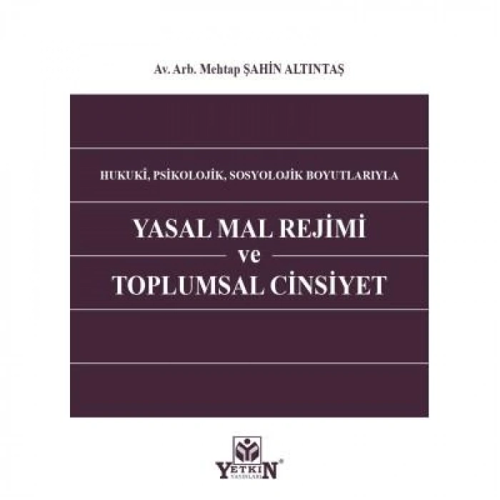 Yasal Mal Rejimi ve Toplumsal Cinsiyet