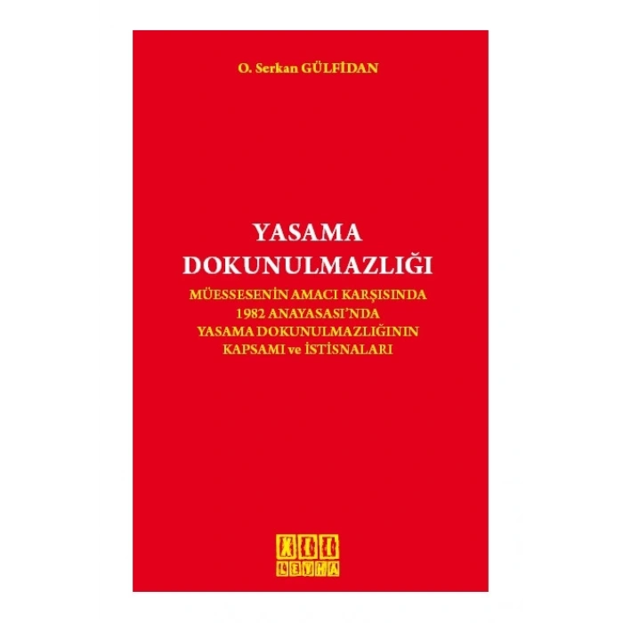 Yasama Dokunulmazlığı