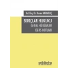 Borçlar Hukuku Genel Hükümler Ders Notları