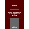 Fikir ve Sanat Eserleri Yoluyla Kişilik Hakkı İhlalleri