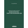 İdari İşlem Teorisi Açısından İdare Hukukunda Tespit Edici İşlemlerin Yeri