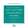 Konut ve Çatılı İşyeri Kira Sözleşmesinin Sona Ermesi