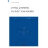 Limited Şirketlerde Yan Edim Yükümlülükleri – Ticaret Hukuku Monografileri –