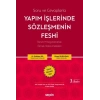 Soru ve CevaplarlaYapım İşlerinde Sözleşmenin Feshi