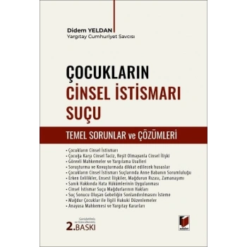 Çocukların Cinsel İstismarı Suçu Temel Sorunlar ve Çözümleri