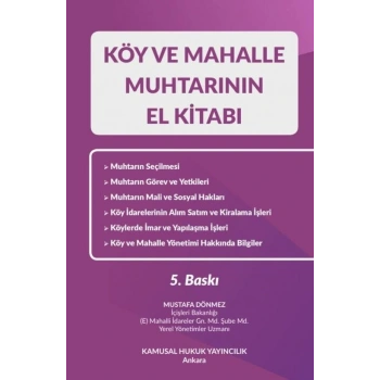 Köy ve Mahalle Muhtarının El Kitabı