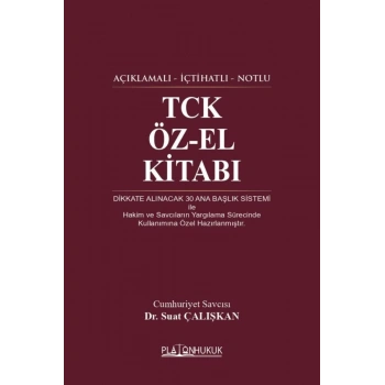 TCK Öz - El Kitabı Suat Çalışkan