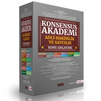 KONSENSUS Akademi Adli Hakim ve Savcılık Sınavı Konu Anlatımı Savaş Yayınları Mayıs 2025