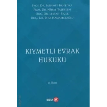 Kıymetli Evrak Hukuku (Fakülteler İçin)