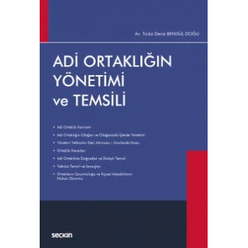 Adi Ortaklığın Yönetimi ve Temsili