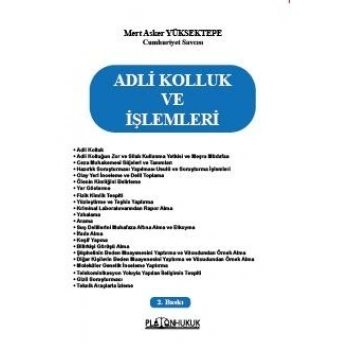 ADLİ KOLLUK ve İŞLEMLERİ