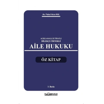 AİLE HUKUKU ÖZ KİTAP 3. BASKI