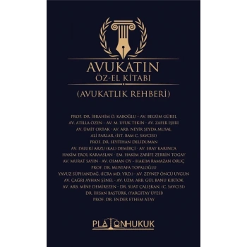 AVUKATIN ÖZ-EL KİTABI (AVUKATLIK REHBERİ)