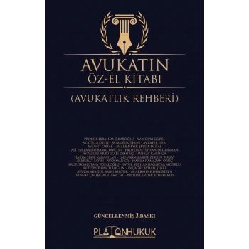 AVUKATIN ÖZ-EL KİTABI (AVUKATLIK REHBERİ) 3.BASKI