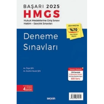 Başarı – HMGS Deneme Sınavları Hukuk Mesleklerine Giriş Sınavı Hakim – Savcılık Sınavları