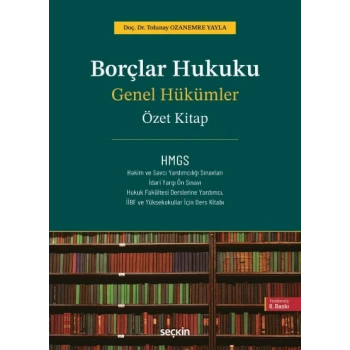 Borçlar Hukuku Genel Hükümler – Özet Kitap –