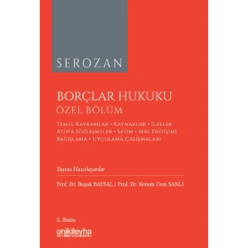 Borçlar Hukuku Özel Bölüm