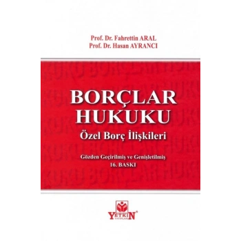 Borçlar Hukuku Özel Borç İlişkileri