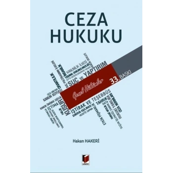 Ceza Hukuku Genel Hükümler Prof. Dr. Hakan Hakeri
