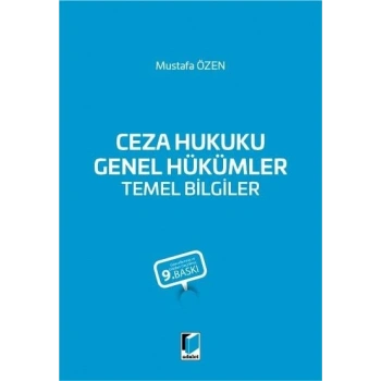 Ceza Hukuku Genel Hükümler Temel Bilgiler