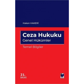 Ceza Hukuku Genel Hükümler Temel Bilgiler