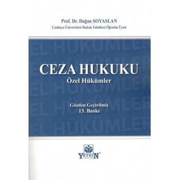 Ceza Hukuku Özel Hükümler