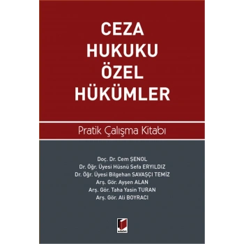 Ceza Hukuku Özel Hükümler Pratik Çalışma Kitabı