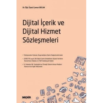 Dijital İçerik ve Dijital Hizmet Sözleşmeleri