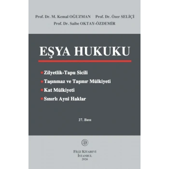 Eşya Hukuku ÖN SİPARİŞTE