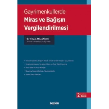 Gayrimenkullerde Miras ve Bağışın Vergilendirilmesi