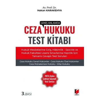 Geniş Anlamda Ceza Hukuku Test Kitabı