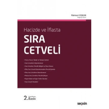 Hacizde ve İflastaSıra Cetveli