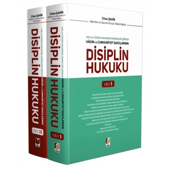 Hakim ve Cumhuriyet Savcılarının Disiplin Hukuku (2 Cilt)