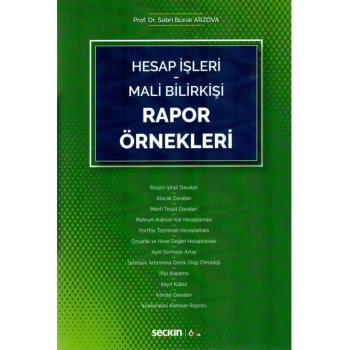 Hesap İşleri Mali Bilirkişi Rapor Örnekleri