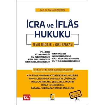 İcra ve İflâs Hukuku Ders Notu & Soru Bankası