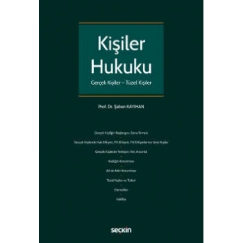Kişiler Hukuku (Gerçek Kişiler – Tüzel Kişiler)