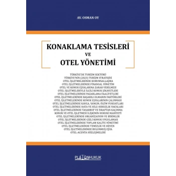 KONAKLAMA TESİSLERİ VE OTEL YÖNETİMİ