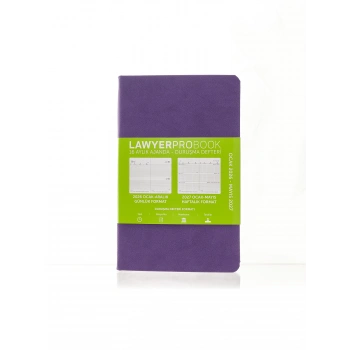 Lawyer Probook Küçük Boy Ajanda (16 Aylık) Mor 2026