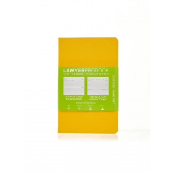 Lawyer Probook Küçük Boy Ajanda (16 Aylık) Sarı 2026