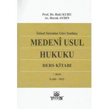 Medeni Usul Hukuku Ders Kitabı