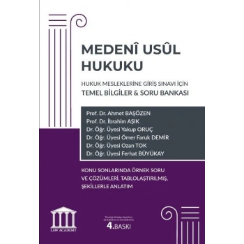 Medeni Usul Hukuku - Hukuk Mesleklerine Giriş Sınavı İçin Temel Bilgiler & Soru Bankası