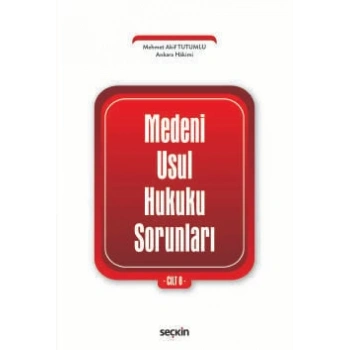 Medenî Usul Hukuku Sorunları Cilt: 8