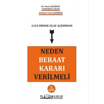 NEDEN BERAAT KARARI VERİLMELİ 3. TIPKI BASKI