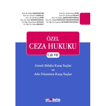 Özel Ceza Hukuku - Cilt VII