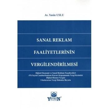 Sanal Reklam Faaliyetlerinin Vergilendirilmesi