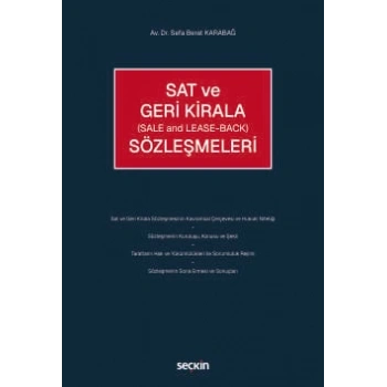 Sat ve Geri Kirala Sözleşmeleri (Sale and Lease Back)