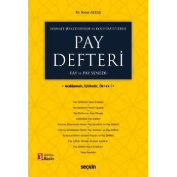 Sermaye Şirketlerinde ve KooperatiflerdePay Defteri Pay ve Pay Senedi